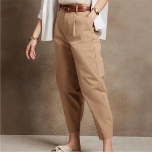 HIGH-RISE CROPPED CHINO (Tan) Size: 16R